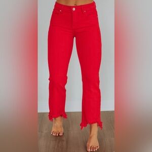 Vibrant Red Pants